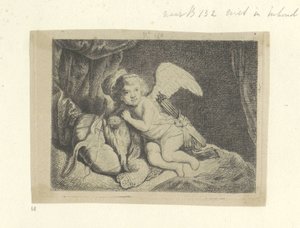 Rustende Amor Samling av åttifem originaltrykk (serietittel) av Pierre François Basan (workshop of)