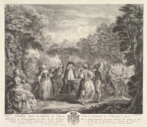 Karnevalet i Parnassus, 1761-62. av Pierre François Basan
