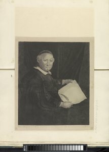 Portrett av forfatter Lieven Willemsz. van Coppenol: stor tallerken Recueil de quatre-vingt-cinq estampes originales (serietittel)