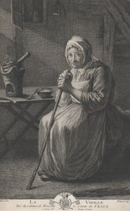 Den gamle kvinnen, fra kontoret til greven av Vence, 1782-97.