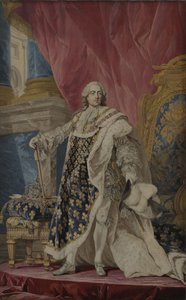 Portrett av Louis XV i hans kongelige drakt, ca 1769 av Pierre François Cozette