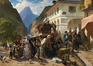 Tollvesenet ved Simplon, 1880.