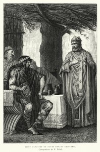 Saint Gregory of Tours Before Chilperic (gravering)