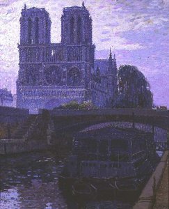 Notre Dame, Paris (olje på lerret) av Pierre Gaston Rigaud