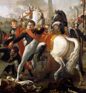 Napoleon I, sår foran Regensburg, behandles av kirurg Yvan, 23. april av Pierre Gautherot