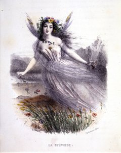Fairy: La sylphide - i "Mythological women", av Mery og Foelix, ill. av G. Staal, red. av Gouet