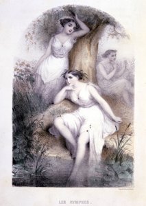 Nymfene - i "Mythological women", tegninger av G. Staal, av Mery and the Cte ​​​​Foelix, Ed. G. de Gouet av Pierre Gustave Eugene Staal