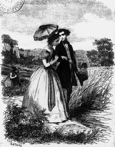 Felix de Vandenesse og Madame de Mortsauf, illustrasjon for 