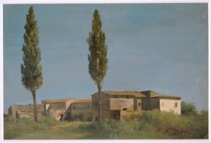 Fabrik in der Villa Farnese: die zwei Pappeln