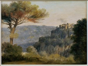 Das Dorf Nemi von Pierre-Henri de Valenciennes