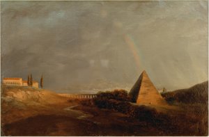 Pyramide und Regenbogen
