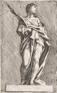 Stående kvinnefigur, ca. 1739-40., ca. 1739-40. av Pierre Ignace Parrocel