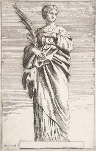 Stående kvinnefigur, ca. 1739-40., ca. 1739-40. av Pierre Ignace Parrocel