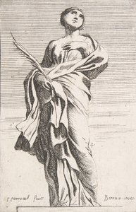Stående kvinnefigur, ca. 1739-40., ca. 1739-40. av Pierre Ignace Parrocel