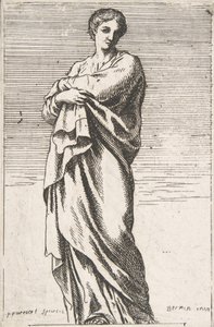 Stående kvinnefigur, ca. 1739-40., ca. 1739-40. av Pierre Ignace Parrocel