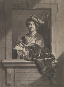 Portrett av Hyacinthe Rigaud, 1721. av Pierre Imbert Drevet