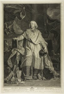 Portrett av Jacques Bénigne Bossuet, biskop av Meaux av Pierre Imbert Drevet
