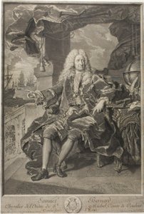 Portrett av Samuel Bernard, statsrådgiver av Pierre Imbert Drevet