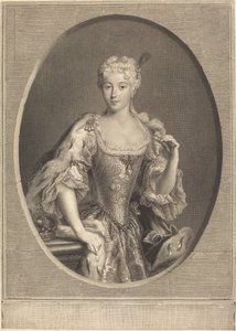 Maria Klementyna Sobieska av Pierre Imbert Drevet, after Antonio David