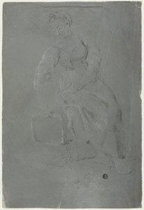 Sittende kvinne av Pierre Jacques Volaire