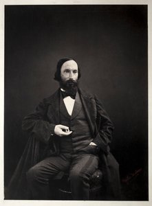 Auguste Vacquerie, ca. 1860. av Pierre Jean Delbarre