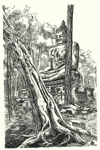 Buddhaen til Tep Pranam (gravering)