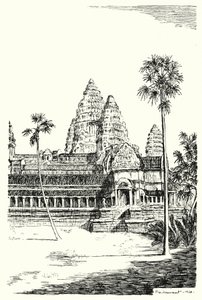 Tårnene til Angkor Vat (gravering)