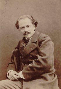Portrett av komponisten Jules Massenet 1842-1912, 1880. av Pierre Lanith Petit