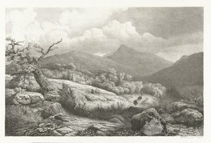 Kirkegården i Baden-Baden av Pierre Louis Dubourcq