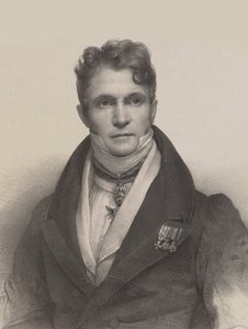 Portrett av dirigenten og komponisten Gaspare Spontini 1774-1851, 1830. av Pierre Louis Henri Grevedon