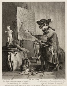 Apemaleren av Pierre Louis de Surugue