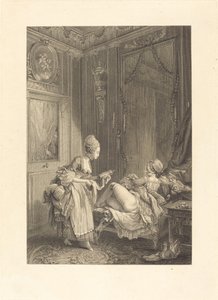 Den nysgjerrige av Pierre Maleuvre after Pierre Antoine Baudouin