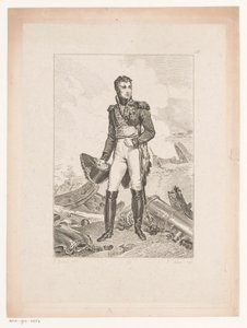 Portrett av Jean Lannes, hertugen av Montebello Samling av historiske portretter av baron Gérard (serietittel) Collection des Portraits historiques de Mr. le Baron Gérard (serietittel) av Pierre Michel Adam