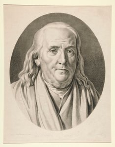 Benjamin Franklin, etter en skulptur av Jean-Antoine Houdon av Pierre Michel Alix