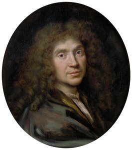 Portrett av forfatteren Moliére 1622-1673, ca 1658 av Pierre Mignard