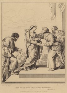 Hilsen til Maria og Elizabeth, Luke av Pierre Mignard