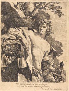 David med Goliats hode av Pierre Mignard I after Simon Vouet