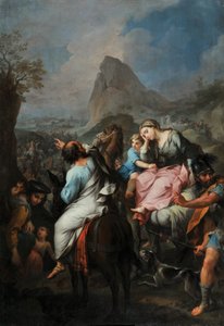 Tobies liv: "Israelittenes fange"(olje på lerret) av Pierre Parrocel