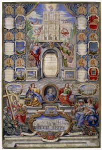 Allegori av kirken i Paris i anledning opphevelsen av redigeringen av Nantes den 18/10/1685 holdt faren til Jouvency en preken ved høyskolen i Clermont i desember 1685 i medaljong av erkeveken i Paris, Harlay de Chanvallon som oppmuntrer
