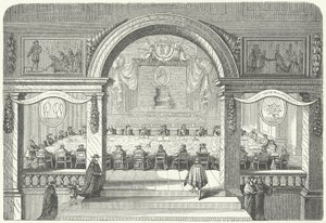 Møte for Academie Francaise des Sciences i Louvre