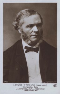 Cesar Franck , belgisk komponist og pianist (s/hv-bilde) av Pierre Petit