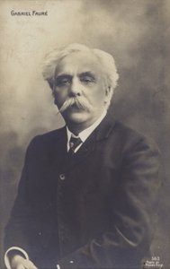 Gabriel Faure , fransk komponist, organist, pianist og lærer (1845-1924)