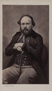 Portrett av Pierre-Joseph Proudhon 1809-1865, ca 1860. av Pierre Petit