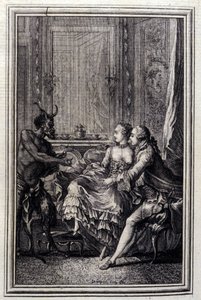 The Impossible Thing - i ""Fortellinger og noveller på vers"" av Jean La Fontaine. 1776. Illustrasjon av P.P. Choffard. av Pierre Philippe Choffard