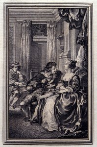 The Magnificent - i "" Fortellinger og noveller på vers"" av Jean La Fontaine. 1776. Illustrasjon av P.P. Choffard. av Pierre Philippe Choffard