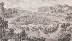 Overgivelsen av Khan fra Badakhsan, 1772. av Pierre Philippe Choffard