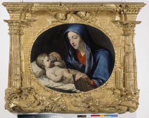 Jesubarnets søvn (olje på lerret) av Pierre Puget