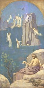 Prometheus (olje på lerret) av Pierre Puvis de Chavannes