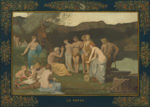 Hvile, c. 1863. av Pierre Puvis de Chavannes