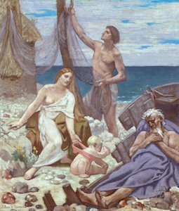 Fiskerfamilien av Pierre Puvis de Chavannes
